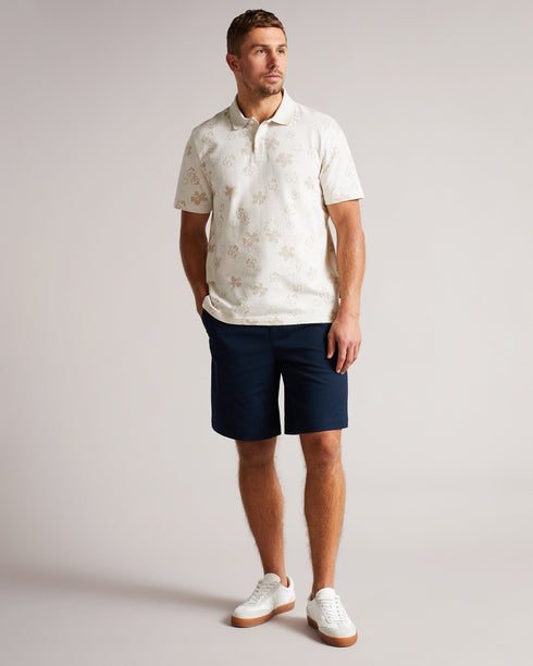 <P>Ss Flower Jacquard Polo</P>
